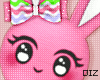 !!D Bunny Backpack Pink