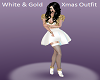White & Gold Christmas Dress Bundle