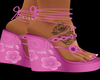 Pink Summer Wedges