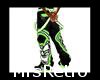 Green Bio skull jeans(M)