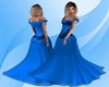 blue lace gown