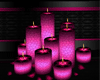 Candles with petals