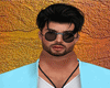 70oos:CyanJacket&T.shirt