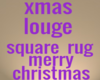 xmas lounge square rug