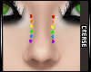 :C: Rainbow Nose Studs