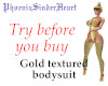 Gold textured bodysuit