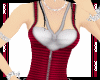 (IZ) Stripe Zipper Red