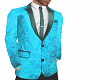 Suit Coat Blue pattern
