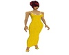 yellow caz tight dress