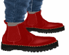 LEATHER RED BOOTS