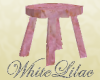 Pink Marble Stool