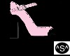 ^S^ Pink & Black Heels