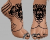 Henna Black Feet Tattoo