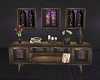 Purple/Gold Cabinets