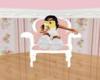 baby girl reading chair