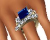 saphire/dia wedding ring