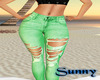 *SW*Green Ripped Jeans