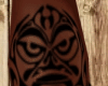 Leg Polynesian Tattoo 