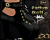 $ Black Platform Boots