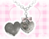 ❥ kitty necklace