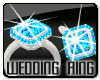 Teal Diam Wedding Ring