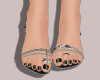 E* Silver Summer Sandals