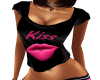 lips t shirt kiss