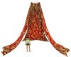 Gold n Red Canopy Drapes
