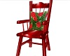 Red Christmas Chair