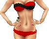 red-black bikini