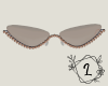 L. Crystal sunnies beige