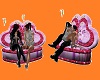 Ank Poses Pink Couch