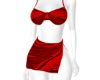 Red Silk Mini Dress ML1