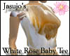 White Rose Baby Tee