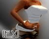 [EX] tan frill dress