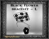 Black Flower Bracelet L