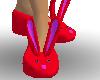 Bunny Slippers Red