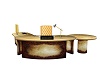 Gold Marble Desk