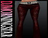 Crimson Red Rocker Jeans