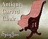 Antq Carved Chair Pink