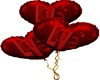 Love Red Heart Balloons