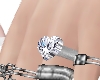 A~ Diamond Heart Ring