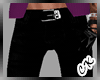[CK] Black Purple Jeans
