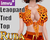 Leopard Tied Top