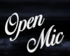 Open Mic Wall Sign