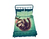 sloth kid cuddle bed