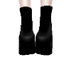 leather boots | black