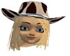 Blonde cowgirl hat!!