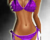 Purple ruffle bikini