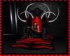 Red/black Single Throne